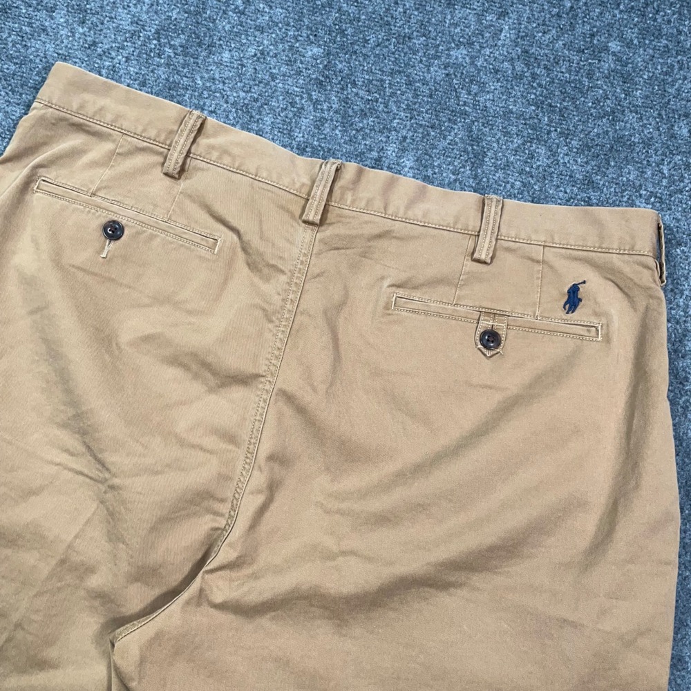 Polo Ralph Lauren Stretch Classic Fit Chino Shorts Men 38 Cotton Tan Preppy Cool